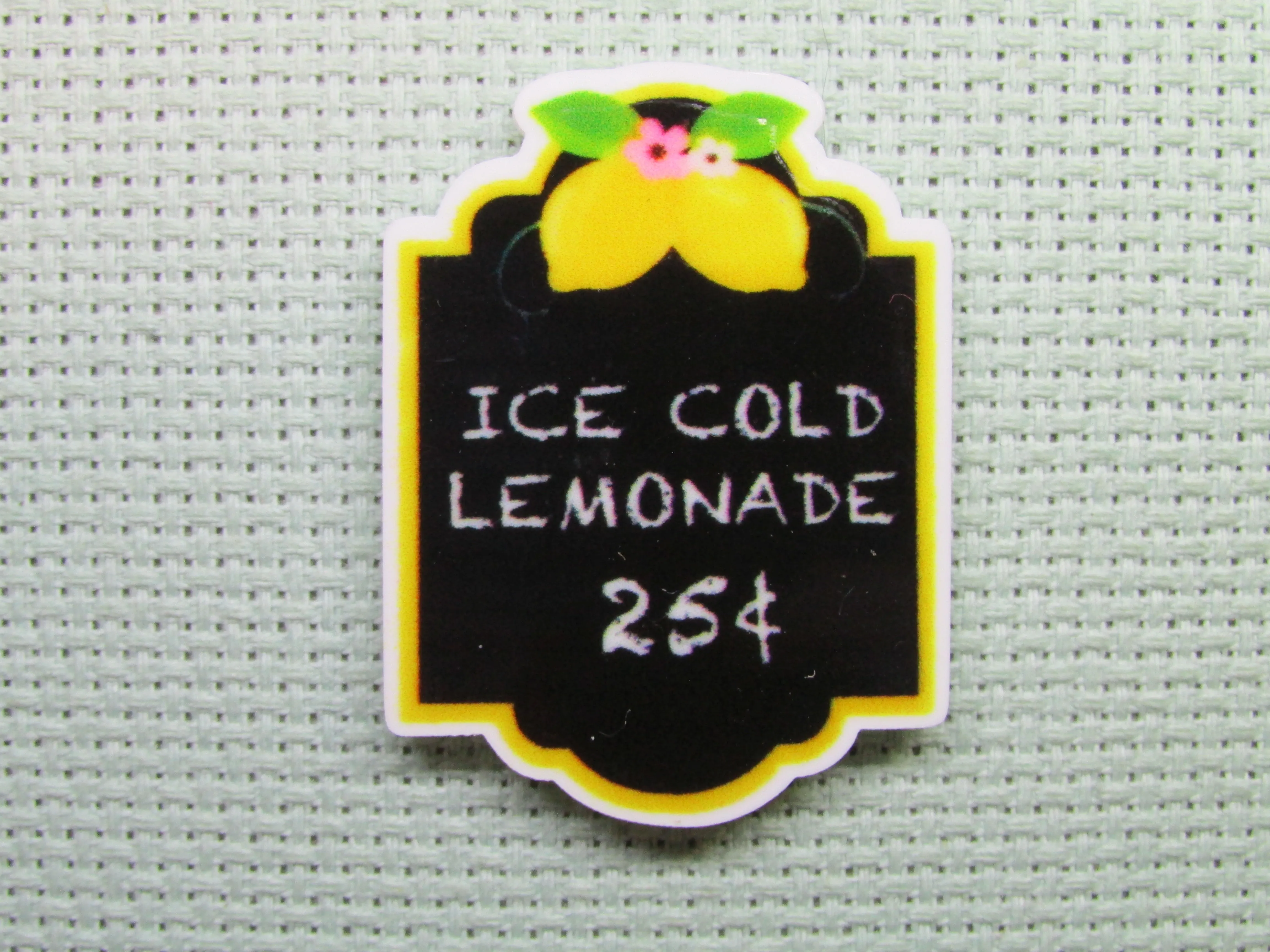 Ice Cold Lemonade Sign Needle Minder, Cover Minder, Magnet