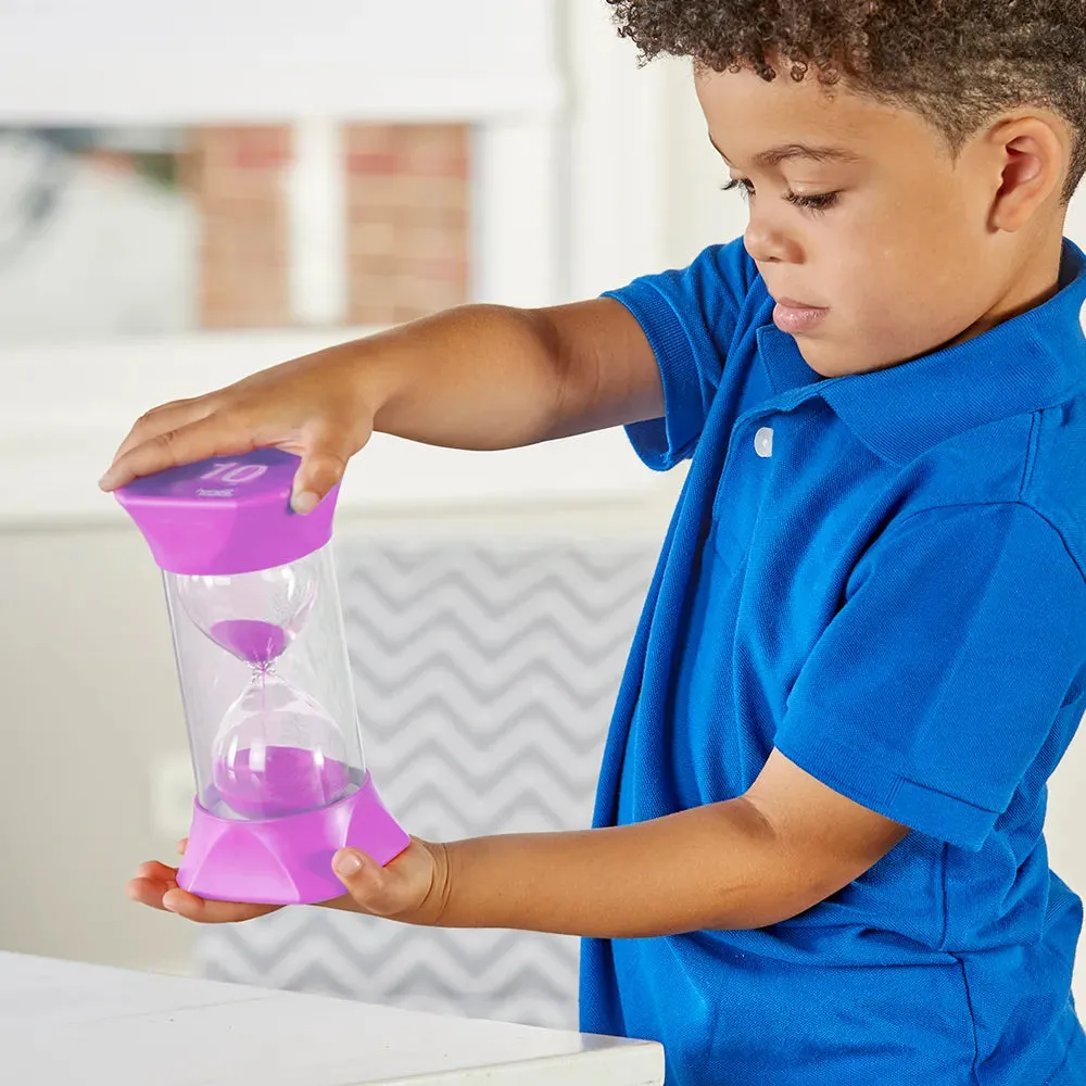 Jumbo Sand Timer Purple: 10 Minute Timer