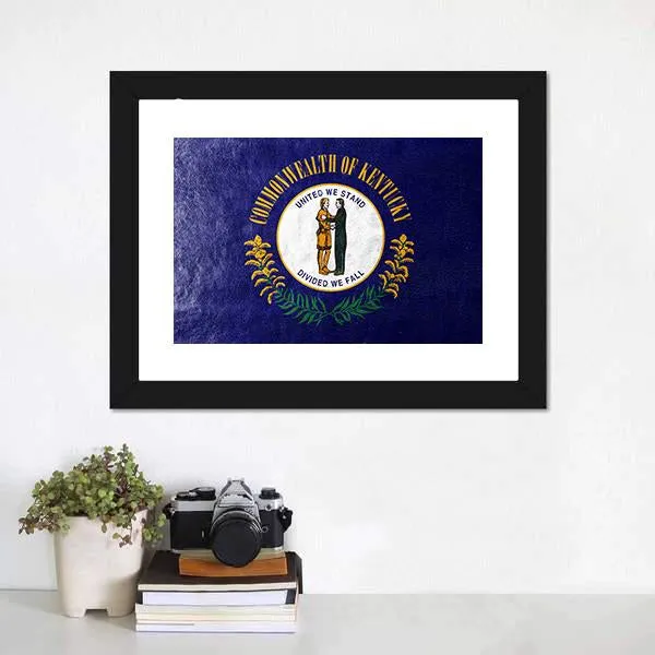 Kentucky Flag Canvas Wall Art