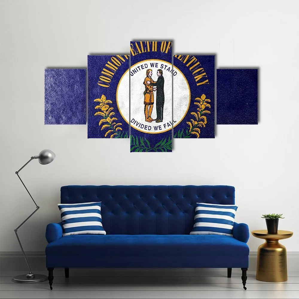 Kentucky Flag Canvas Wall Art