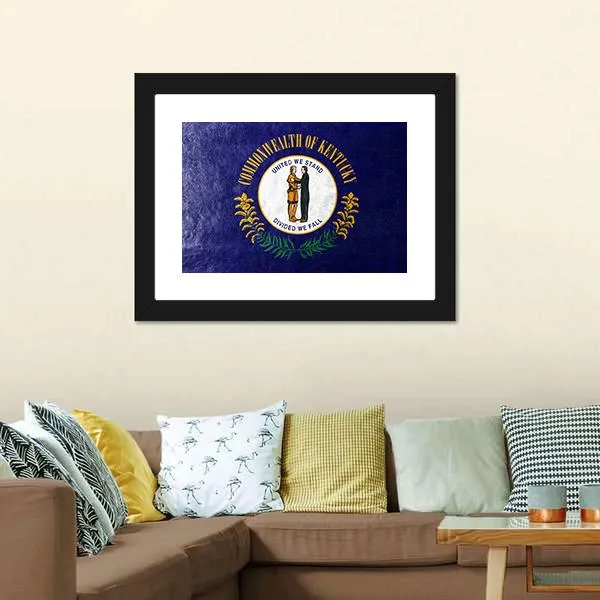 Kentucky Flag Canvas Wall Art