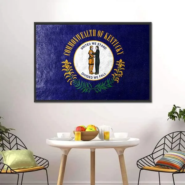 Kentucky Flag Canvas Wall Art