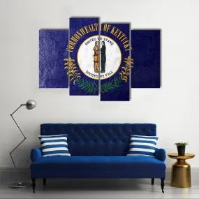 Kentucky Flag Canvas Wall Art