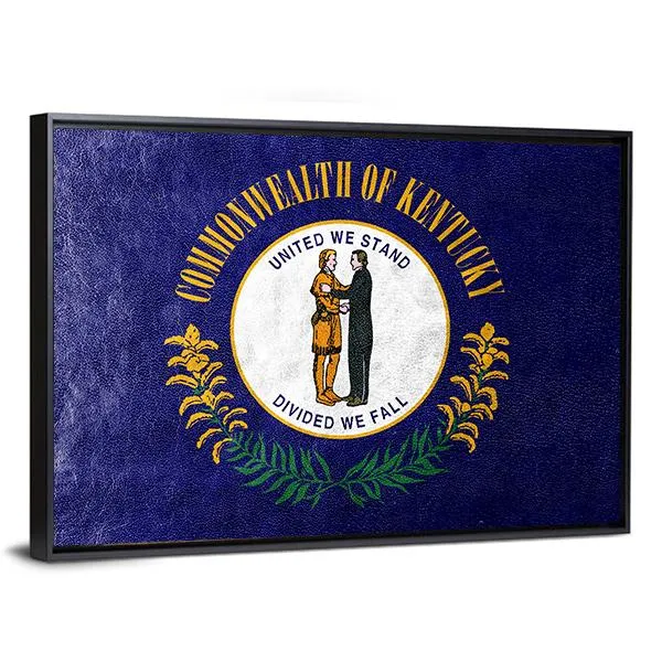 Kentucky Flag Canvas Wall Art