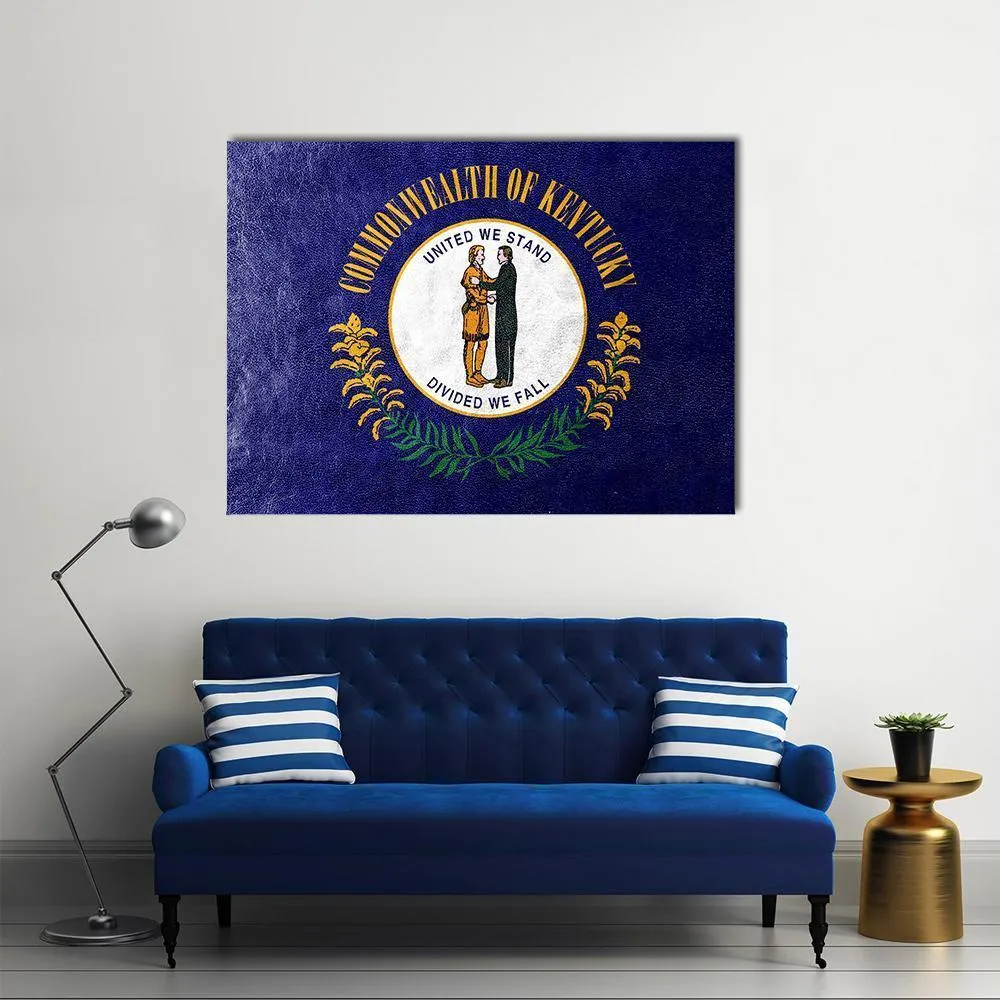 Kentucky Flag Canvas Wall Art