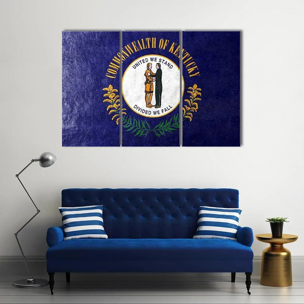 Kentucky Flag Canvas Wall Art