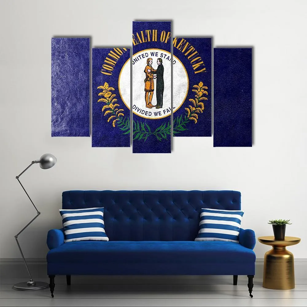 Kentucky Flag Canvas Wall Art