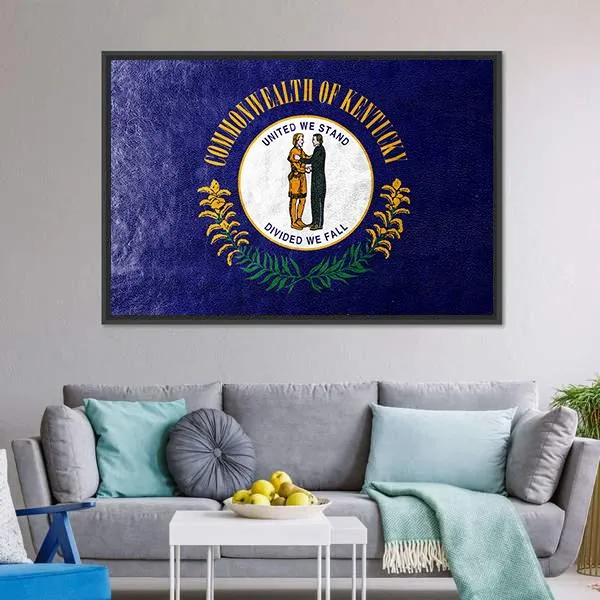 Kentucky Flag Canvas Wall Art