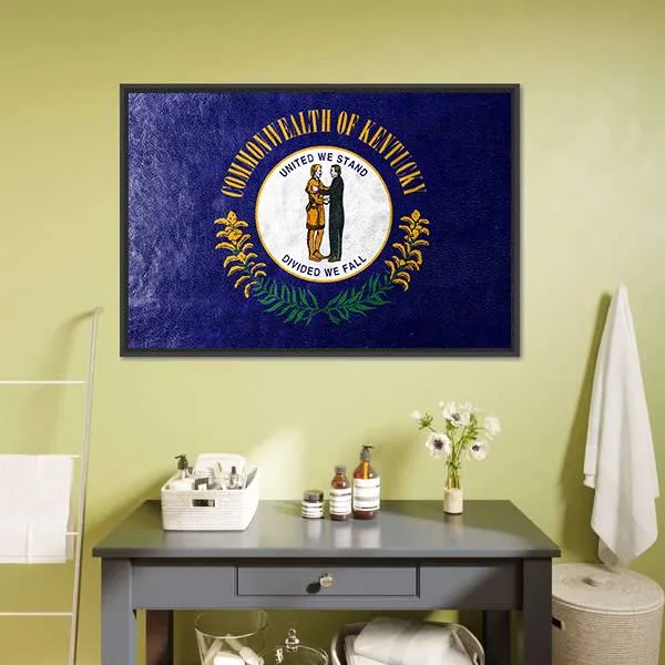 Kentucky Flag Canvas Wall Art