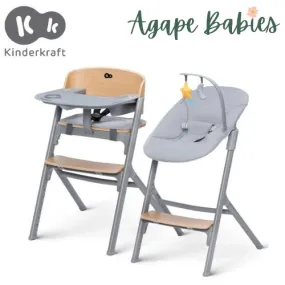 KinderKraft High Chair Livy w/Calmee, Wood