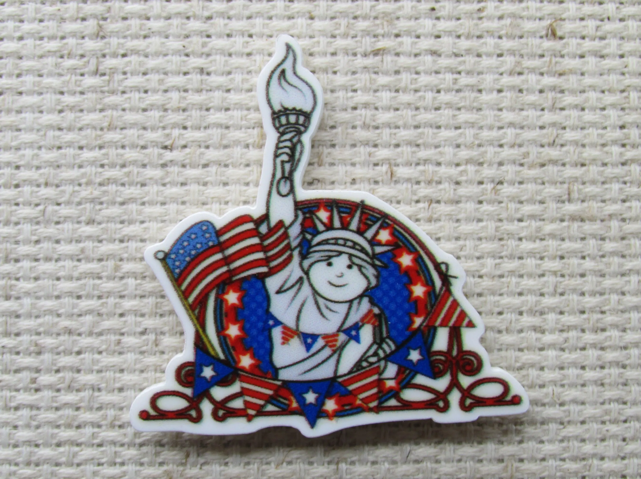 Lady Liberty Needle Minder, Cover Minder, Magnet