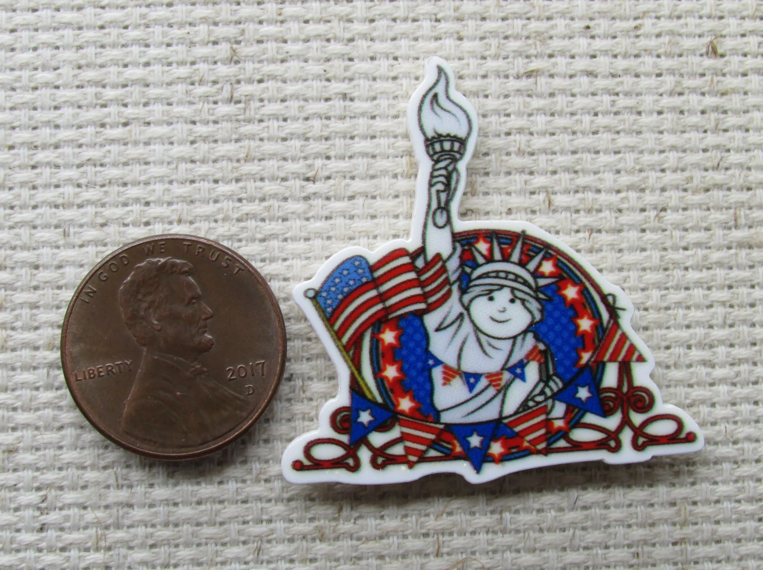 Lady Liberty Needle Minder, Cover Minder, Magnet