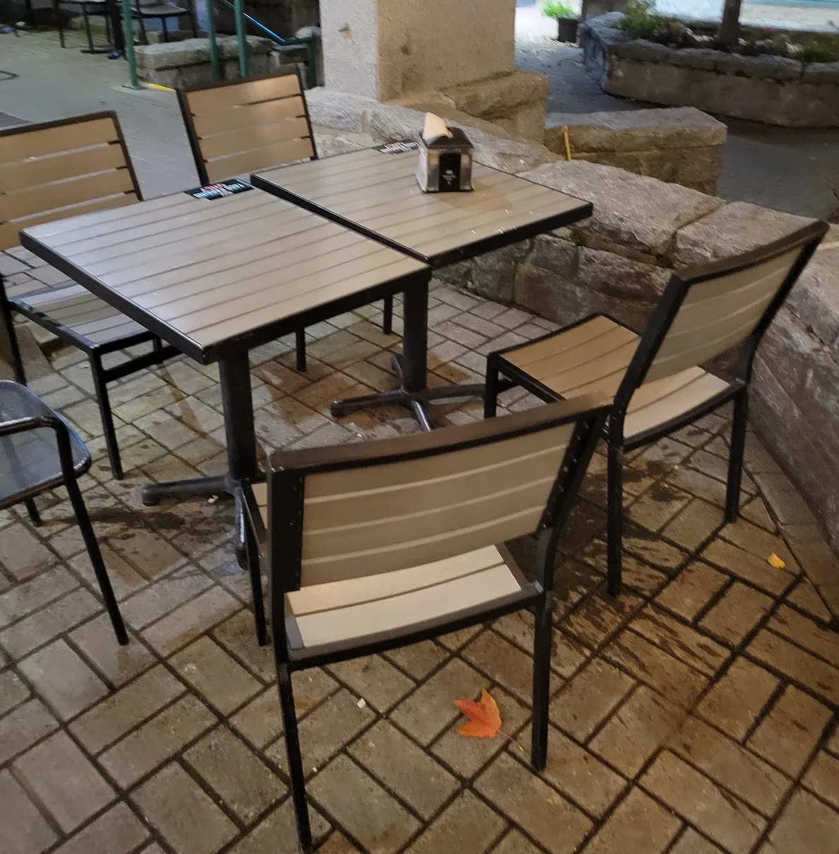 Lanai Outdoor Plasteek Restaurant Patio Tables 6 Color Options