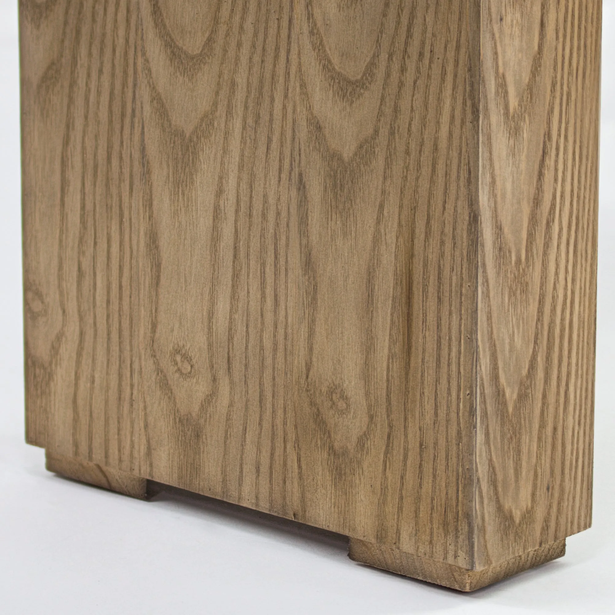 Large Wood Accent, End, Side Table - Walnut Brown