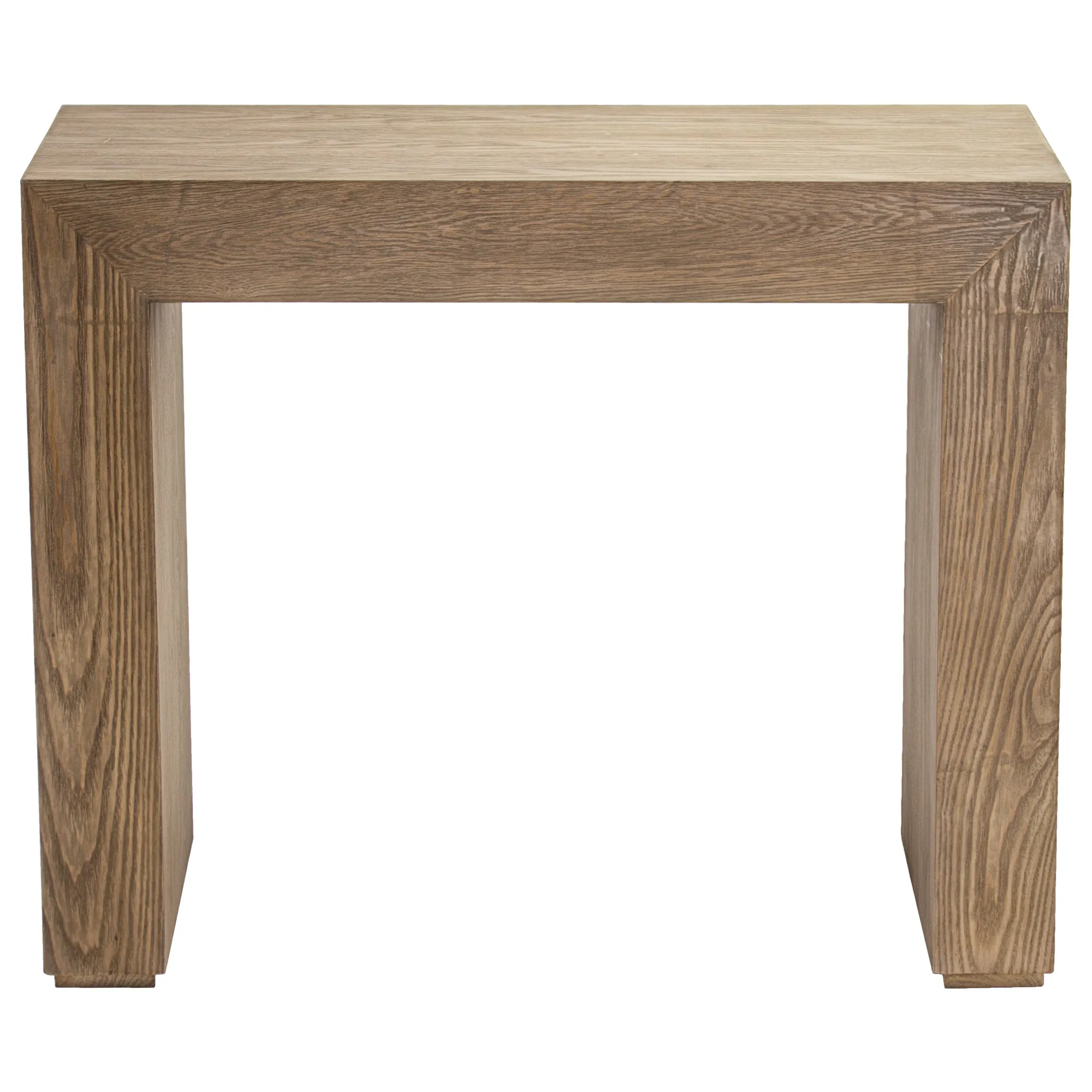 Large Wood Accent, End, Side Table - Walnut Brown