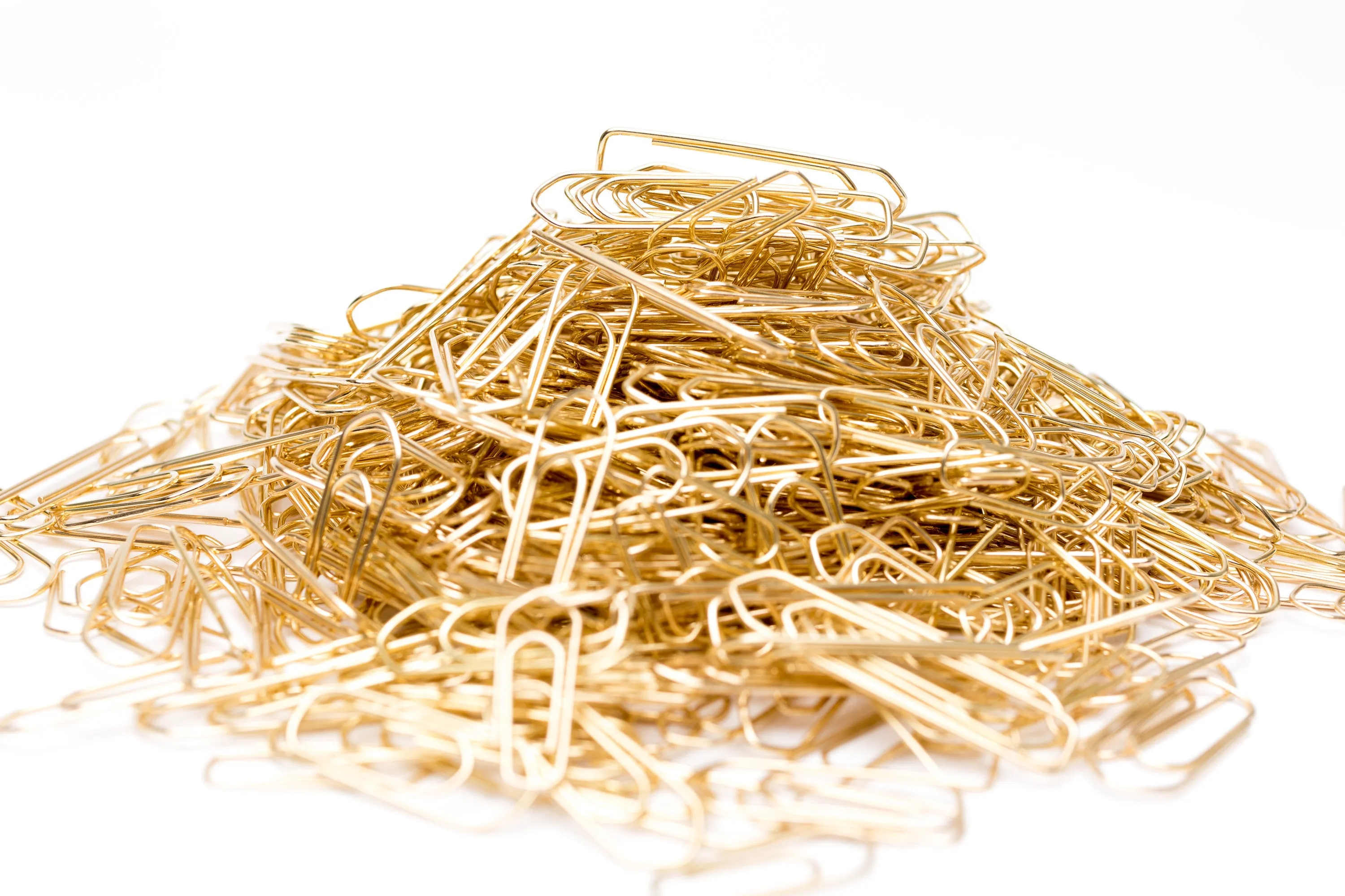 Leone Dell'Era Brass Plated Paper Clips - Bulk