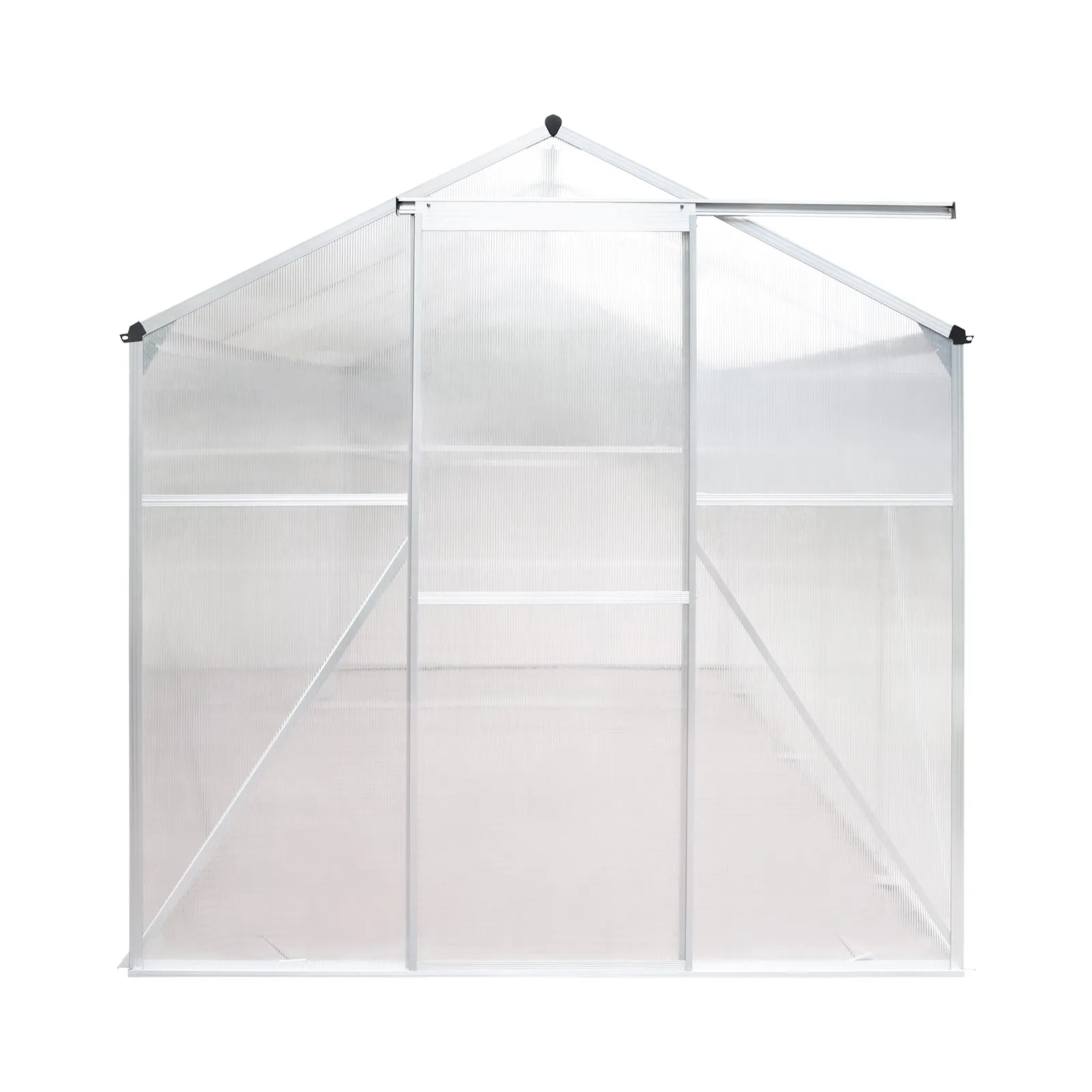 Livsip Greenhouse Aluminium Green House Shed Polycarbonate Walk in 3.1x1.9M