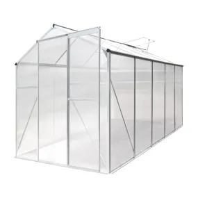 Livsip Greenhouse Aluminium Green House Shed Polycarbonate Walk in 3.1x1.9M