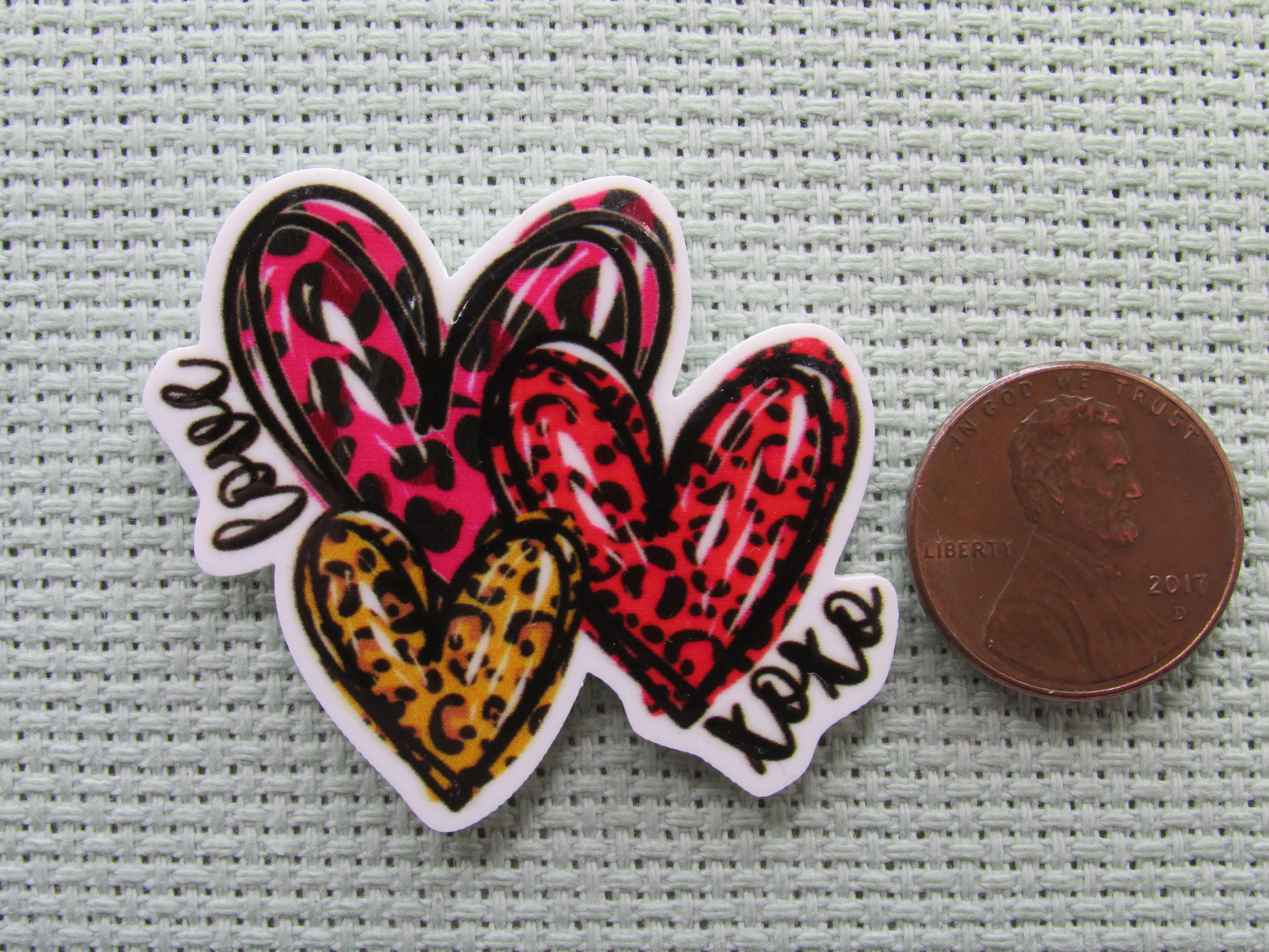 Love XOXO Hearts Needle Minder, Cover Minder, Magnet