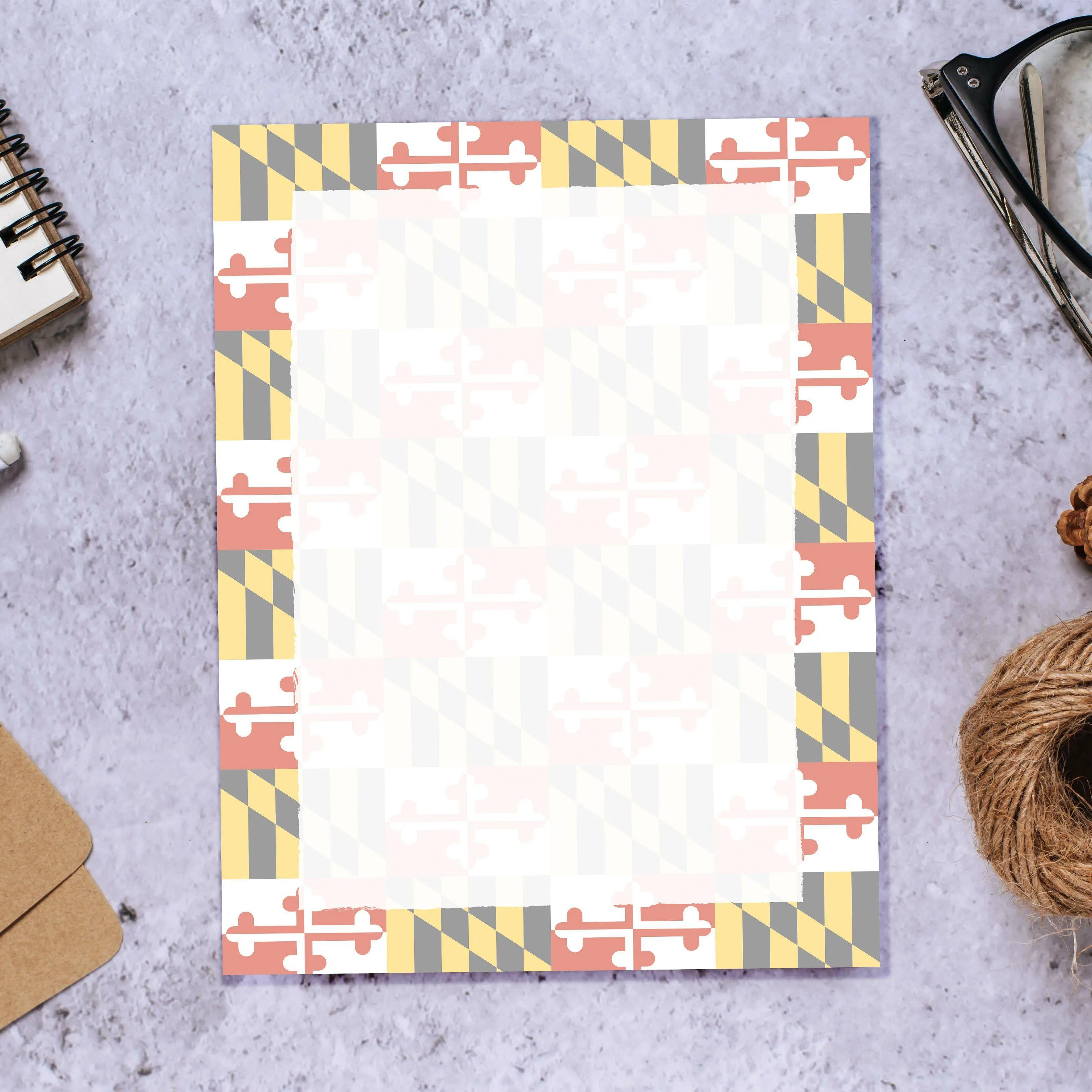 Maryland Flag / Notepad