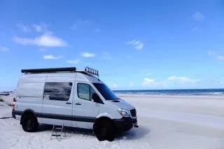 Mercedes Sprinter Adjustable Roof Rack by FreedomVanGo