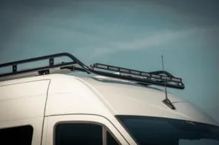 Mercedes Sprinter Adjustable Roof Rack by FreedomVanGo