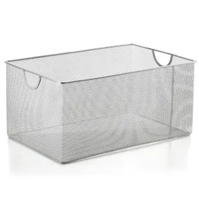 Mesh Open Storage Basket Organizer 13.25 X 8.5 X 6.5