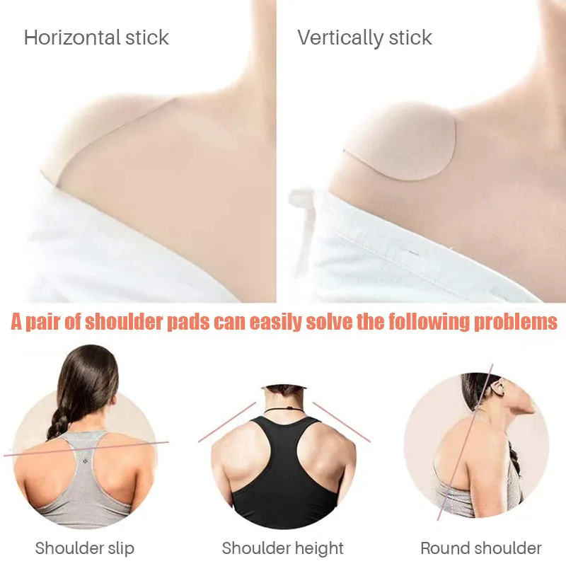 Naturally soft non-slip shoulder pads