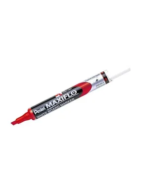 Pentel Maxiflo White BoardMarker Slim Chisel Tip Red