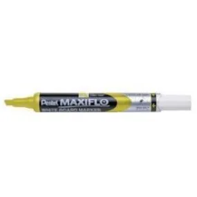 Pentel Maxiflo White BoardMarker Slim Chisel Tip Yellow