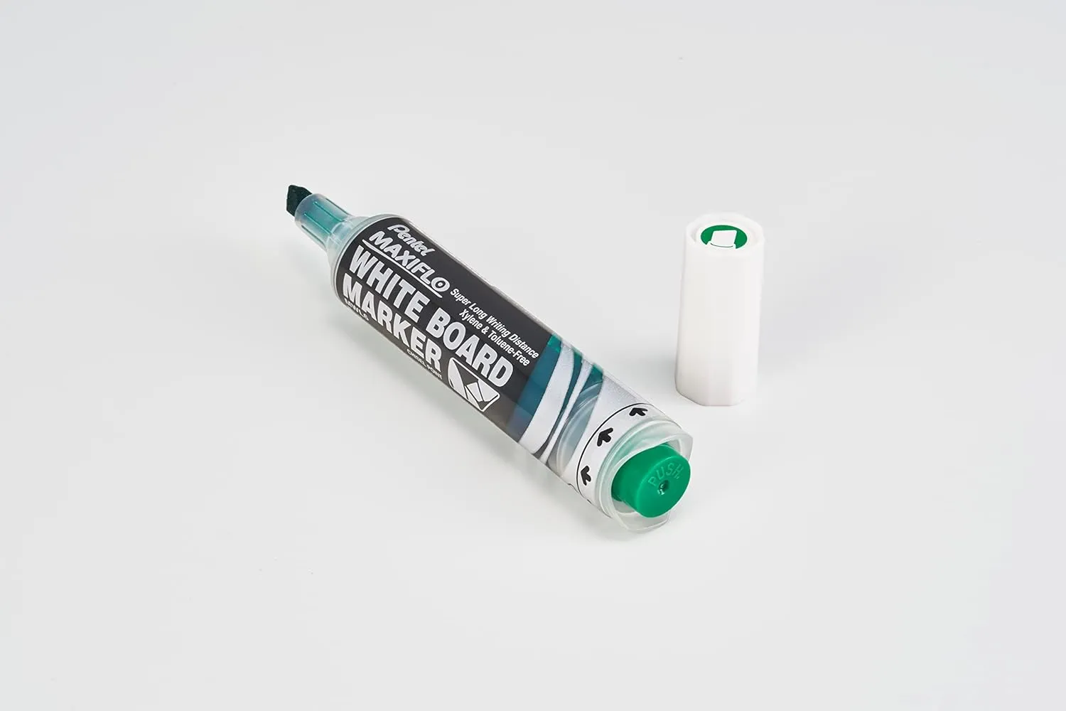 Pentel MWL6 Maxiflow White Board Marker Chisel Tip - Green