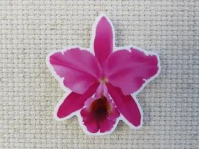 Pink Orchid Needle Minder, Cover Minder, Magnet