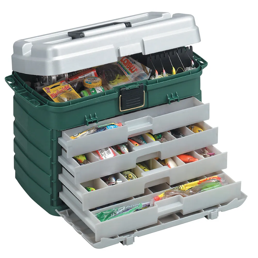 Plano 4-Drawer Tackle Box - Green Metallic/Silver [758005]