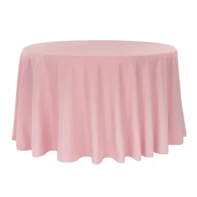 Polyester 108" Round Tablecloth - Dusty Rose/Mauve