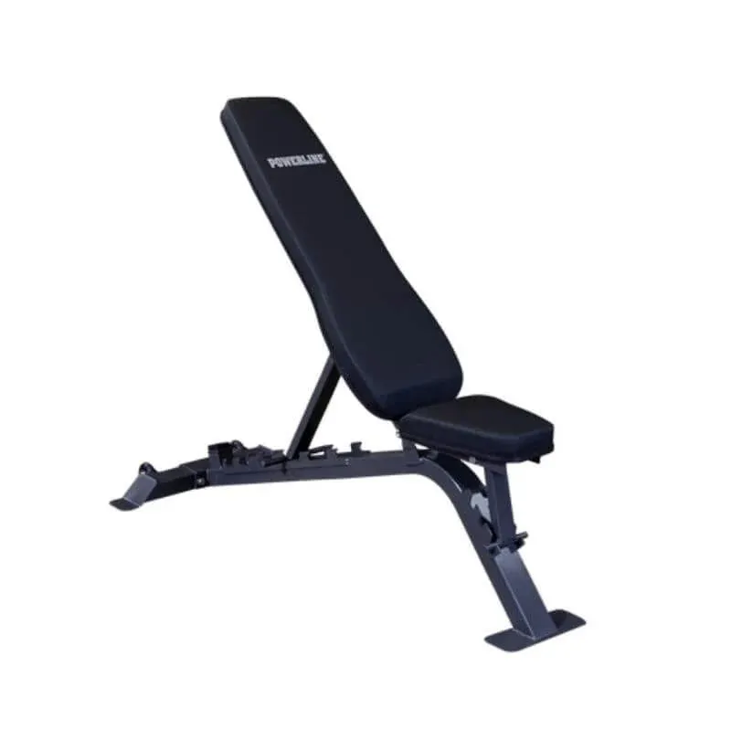 Powerline PFI150 Flat/Incline/Decline Bench - Adjustable Home Gym Bench