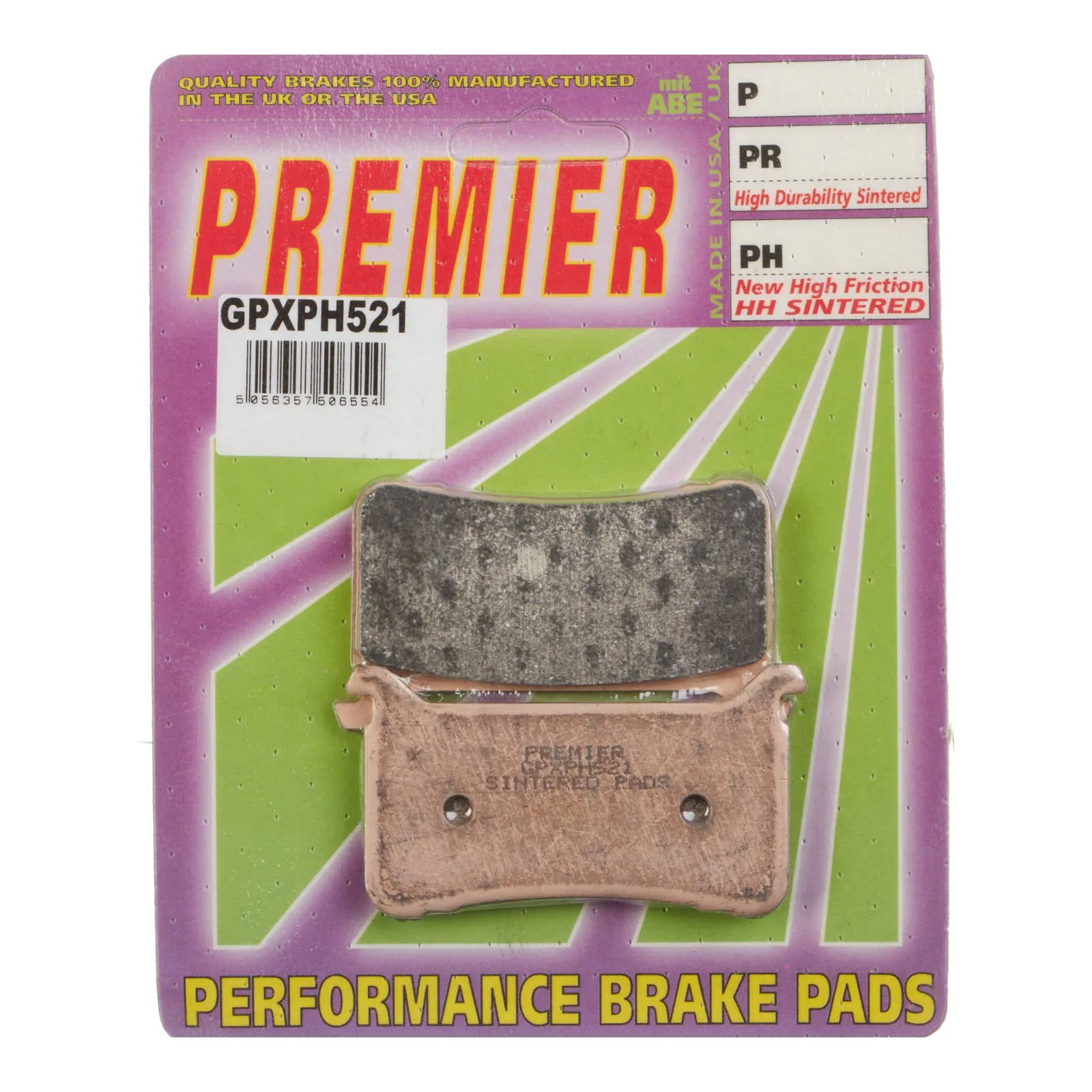 Premier Brake Pads - GPX-PH Sintered Racing Only