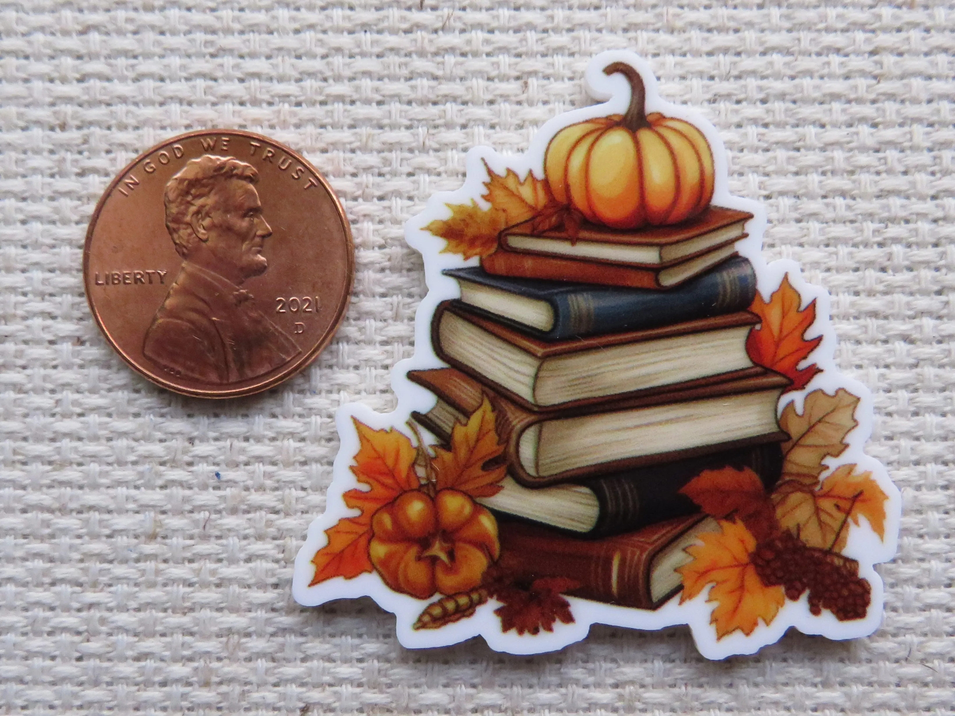 Pumpkin Books Needle Minder, Cover Minder, Magnet LAST ONE!