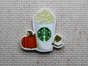 Pumpkin Coffee Drink Needle Minder, Cover Minder, Magnet