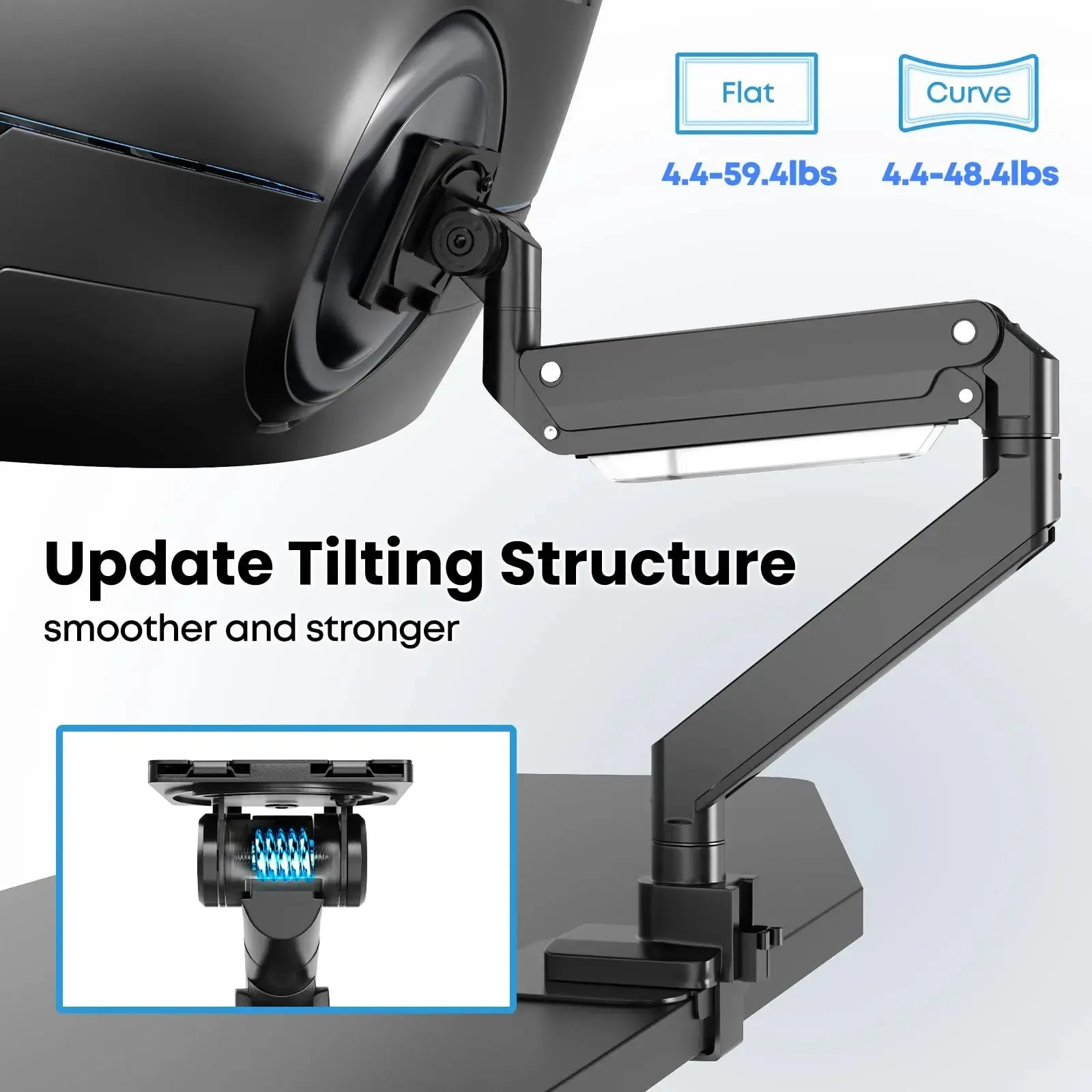 PUTORSEN 17-57 Inch Ultrawide Monitor Arm and TV Desk Mount