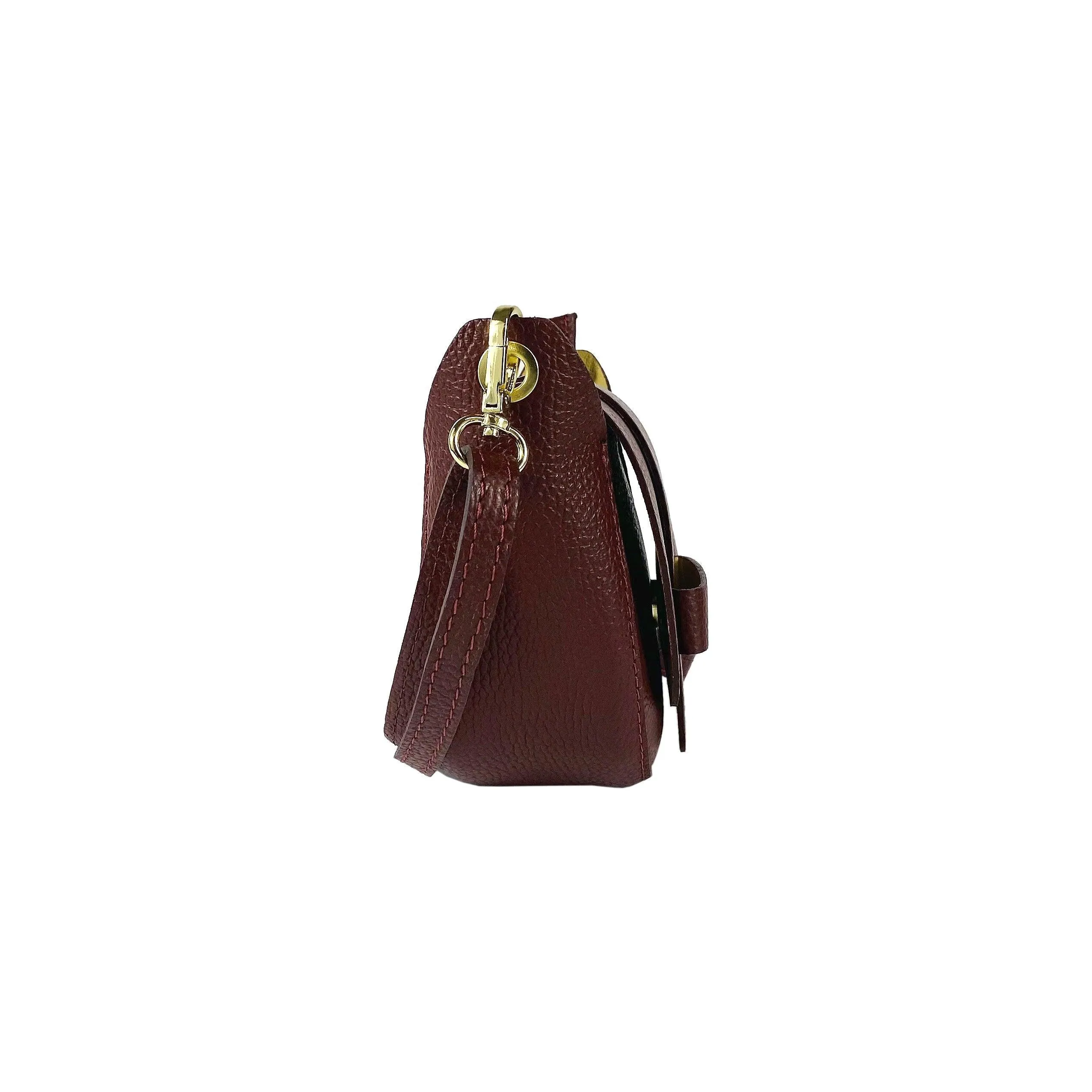 RB1010X | Women's Shoulder Bag in Genuine Leather | 21 x 17 x 8 cm