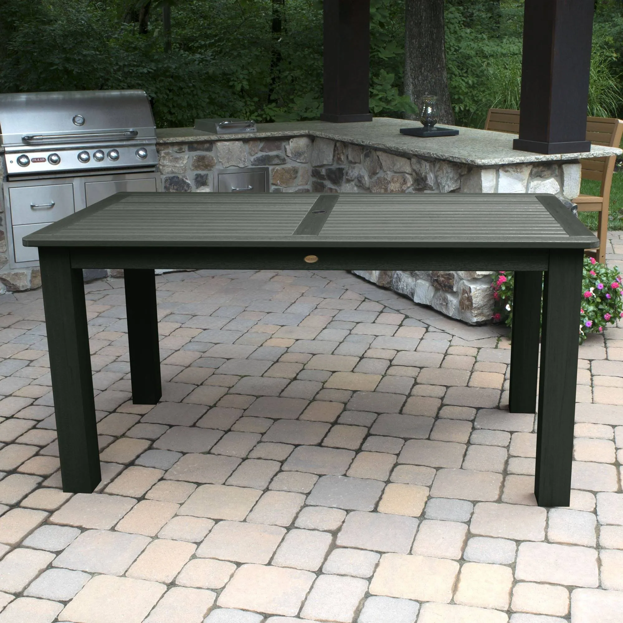 Rectangular 42in x 72in Outdoor Dining Table - Counter Height