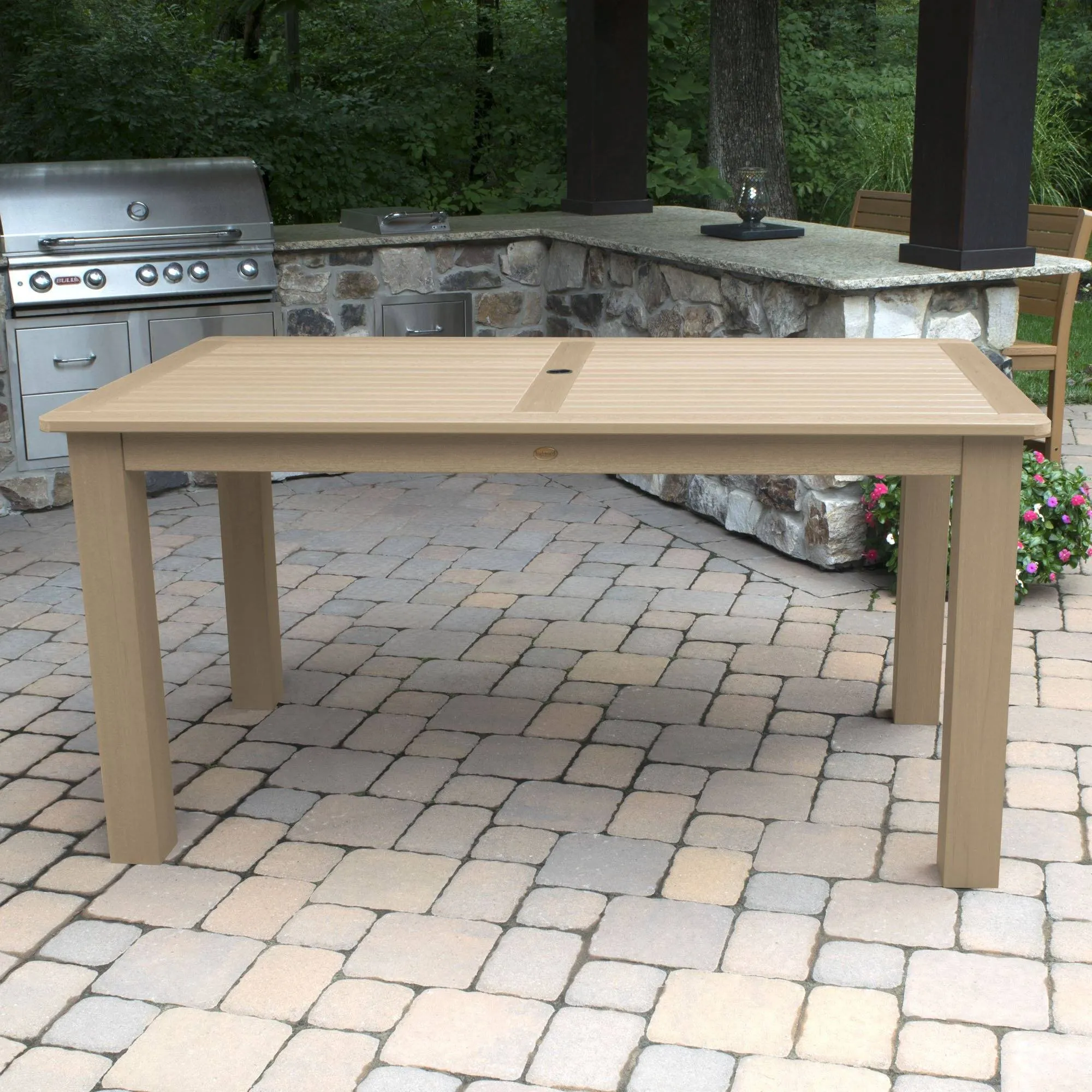 Rectangular 42in x 72in Outdoor Dining Table - Counter Height