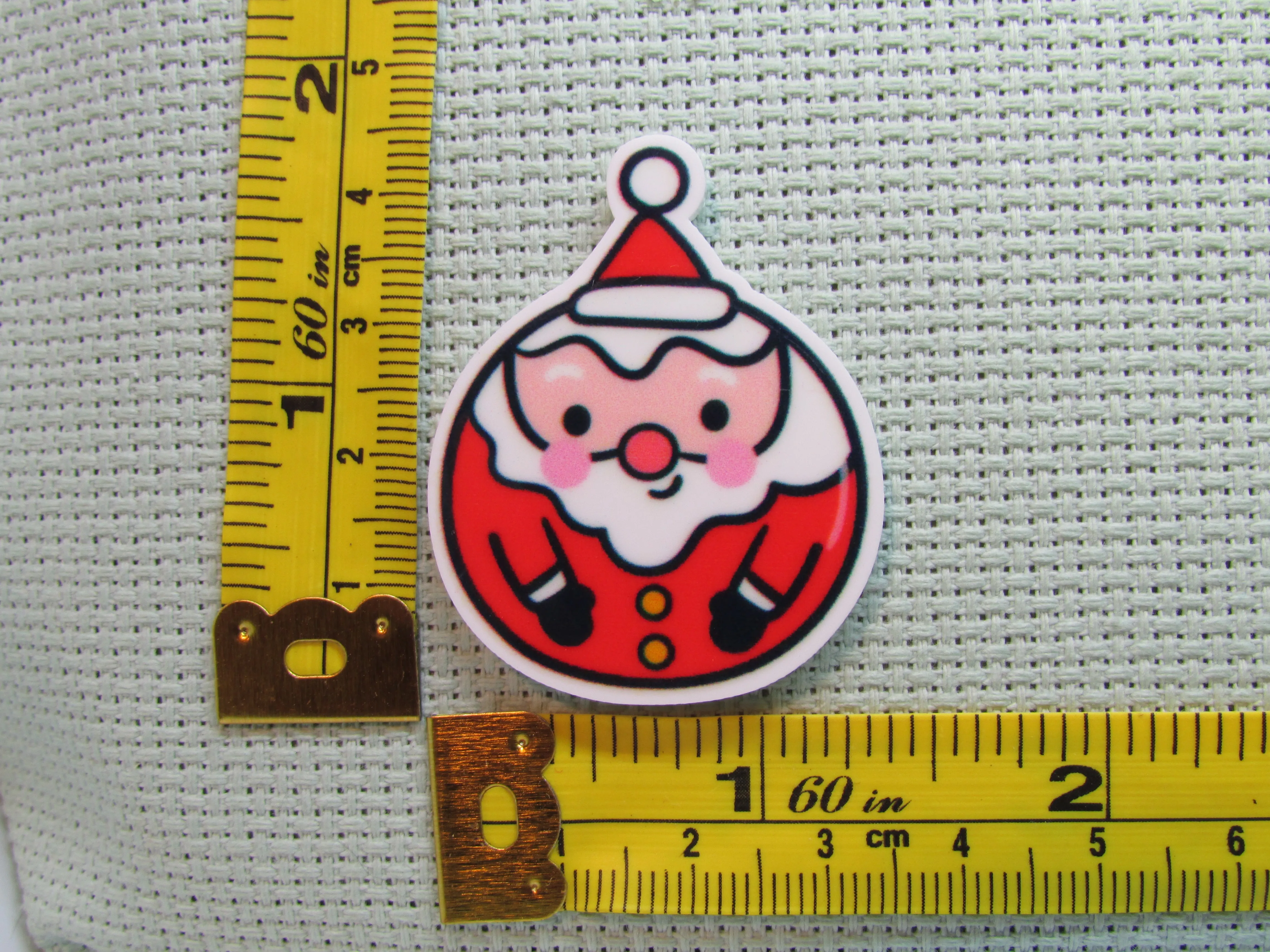 Santa Christmas Ornament Needle Minder, Cover Minder, Magnet