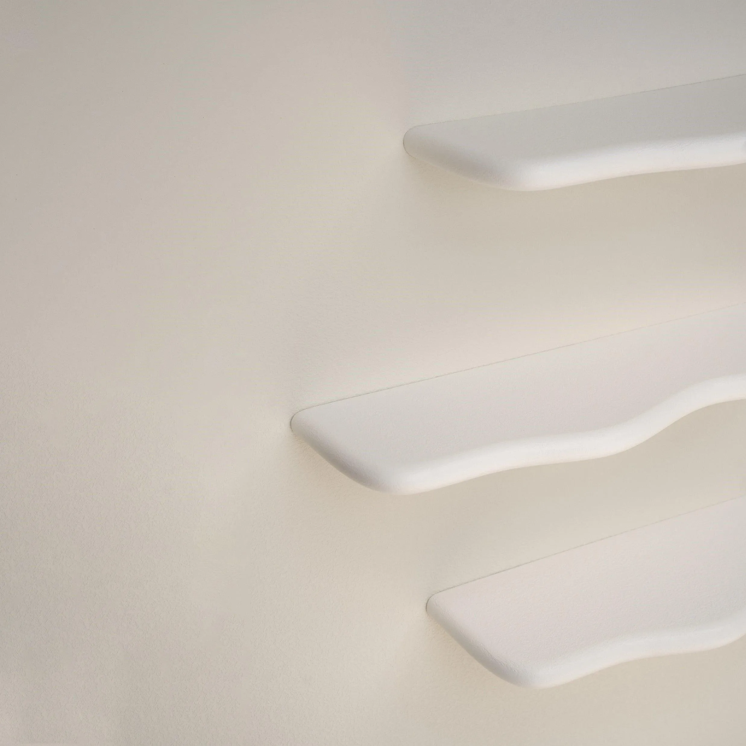 Set of Curvy Shelves - Cream