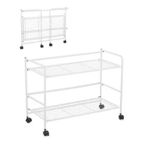 Shelves Confortime White Iron Foldable With wheels (67 x 30 x 44,8 cm)