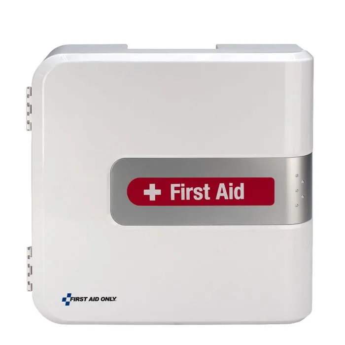 SmartCompliance Complete First Aid Plastic Cabinet Without Meds, ANSI 2021 Compliant - W-91093