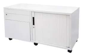 Sonic Mobile Caddy RHS with Tambour & Filing Drawers