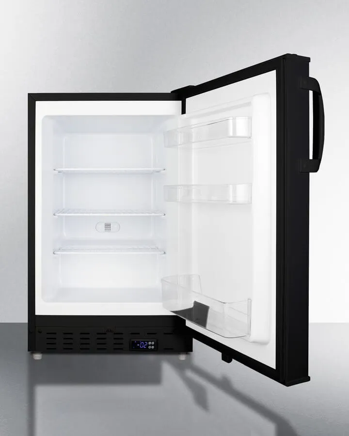 Summit 20" Black Built-in All-Freezer ALFZ37B