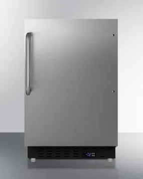 Summit 21" Stainless Steel Built-In ADA Compliant Freezer ALFZ37BCSS