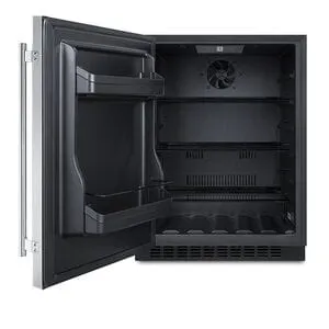 Summit 24" Built-In Stainless Steel Refrigerator AL54CSSLHD